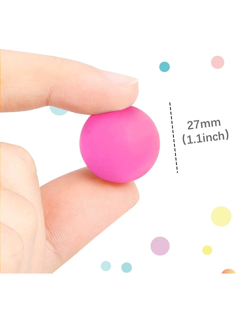 ChicAbode 50 قطعة من الكرات النطاطة بالجملة، كرات نطاطة عالية بأنماط متنوعة، لتوزيعات حفلات الأطفال، والجوائز، وهدايا أعياد الميلاد (27 مم) - Image 2